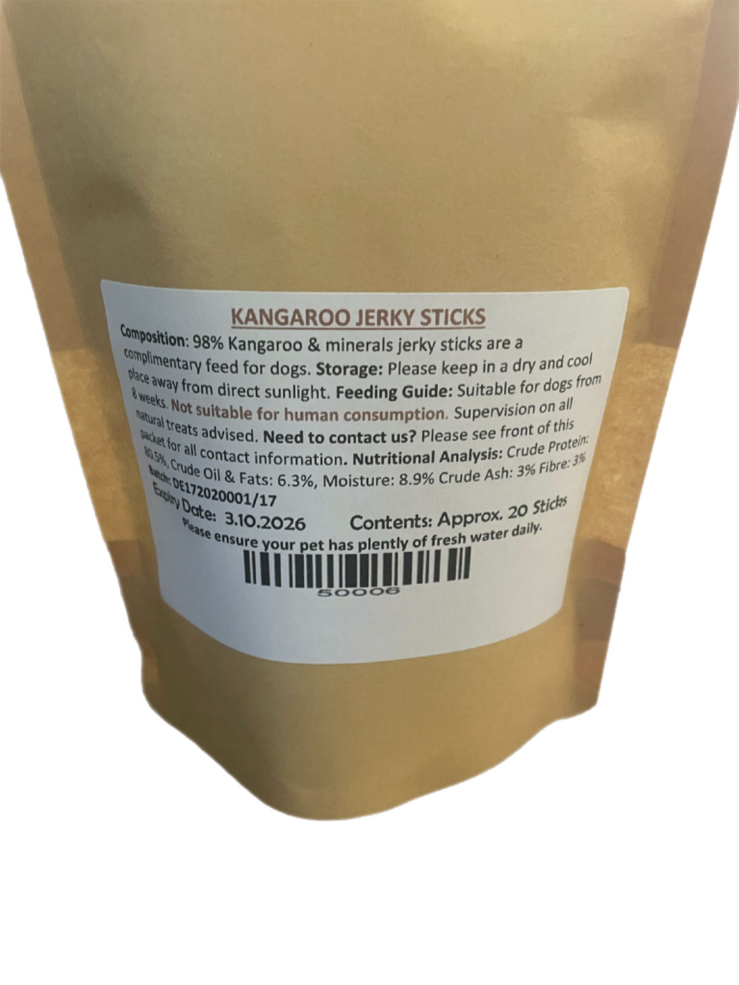 Kangaroo Jerky Sticks